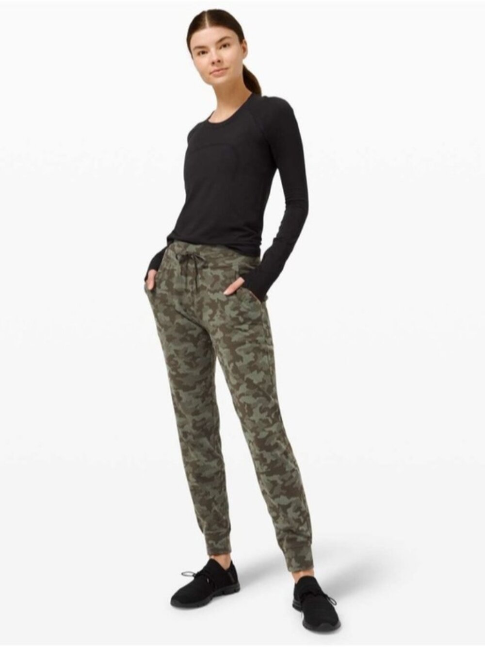 Lululemon Ready to Rulu Jogger 29"Heritage Camo Dark Olive Green Twill size 4
